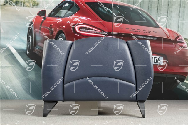 Back seat backrest, rear, leatherette, night blue, Coupe/Targa, L