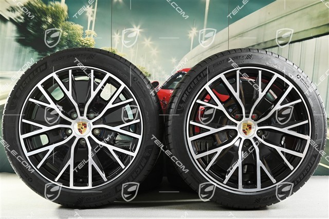 20-inch Turbo S Aero Design summer wheel set, rims 9J x 20 ET54 + 11J x 20 ET60, Michelin summer tyres 245/45 R20 + 285/40 R20