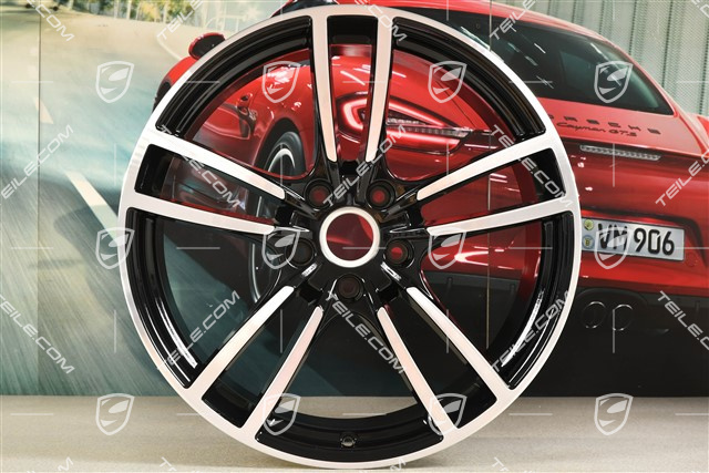 21-inch wheel rim, Cayenne Turbo, 11J x 21 ET58, black high gloss