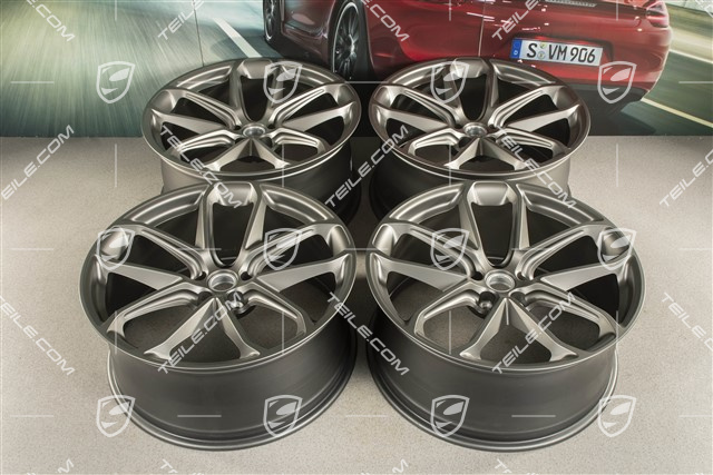 21-inch GT Design, alloy wheels set, 9,5J x 21 ET26 + 10J x 21 ET19, Platinum satin-matt