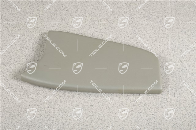 Centre console / tunnel cover, Leather, Lateral, Graphite grey, Coupe/ Targa, R