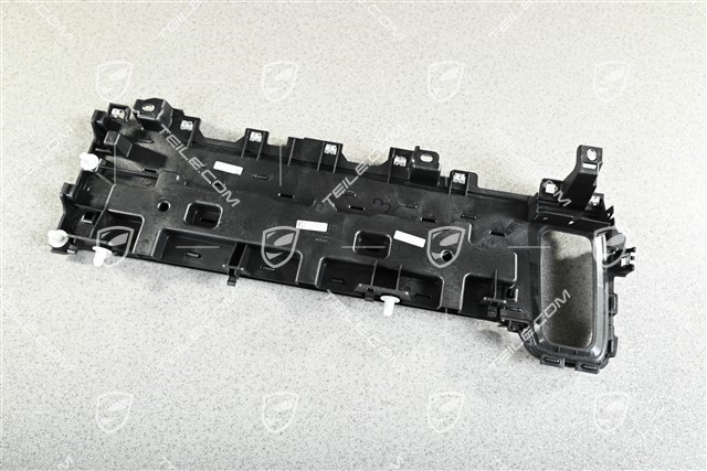 Blende / Zierleiste für Schalttafelverkleidung, Schwarz / Silber, R