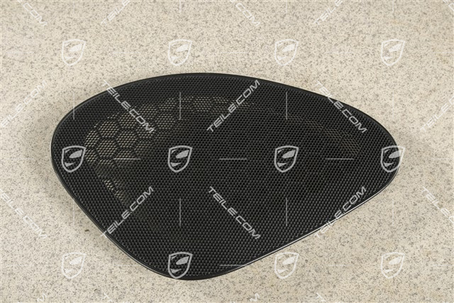 Osłona na głośnik, Tapicerka boczna, Czarna, L