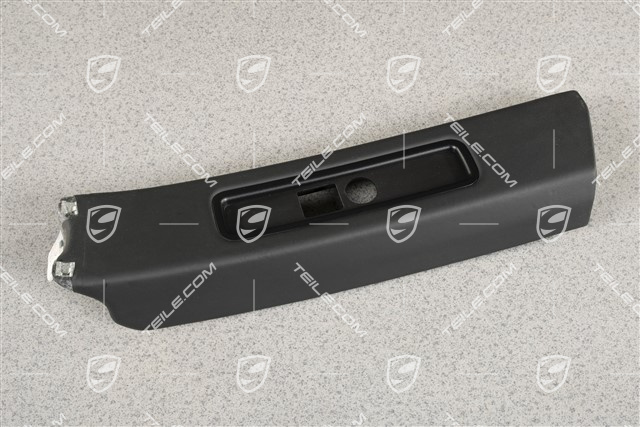 Tapicerka słupka B, Skóra, czarna, Coupe, L