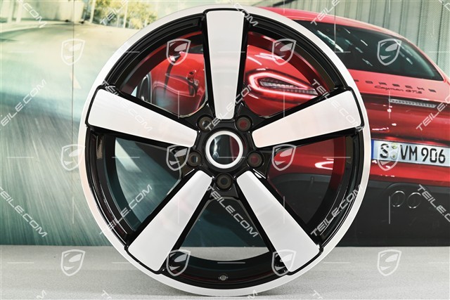 21" felga Carrera Classic, 11,5J x 21 ET79, czarny wysoki połysk