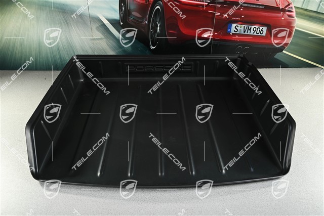 Kofferraumwanne mit „PORSCHE“ Schriftzug, Hoch, Hybrid