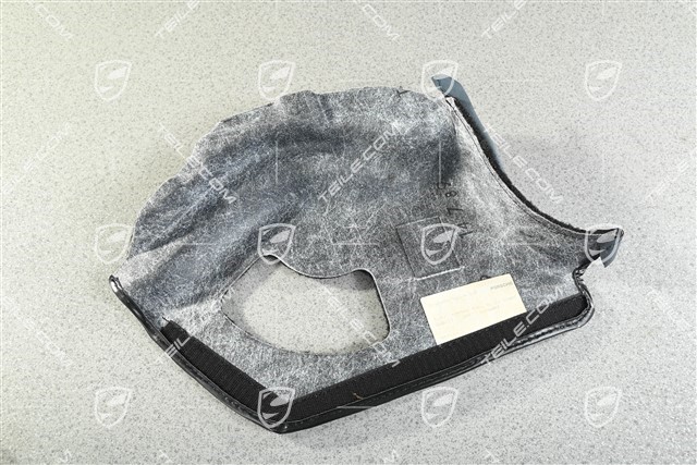 Cabrio, Verkleidung, Hinten, RHD, Schwarz, L
