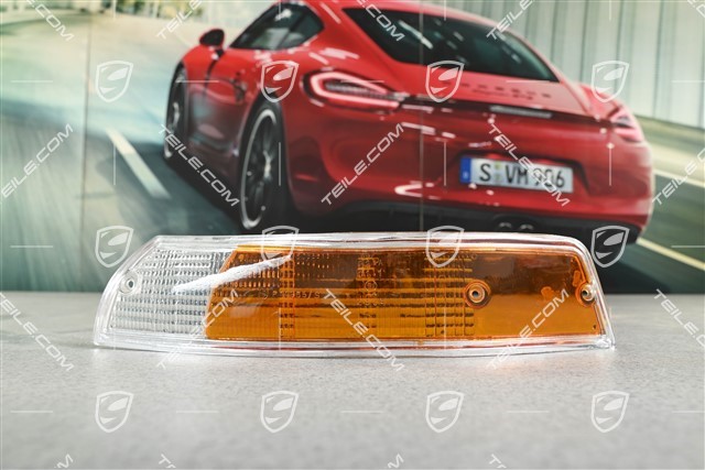 Lichtscheibe für Blinkleuchte, Rand Aluminium, L