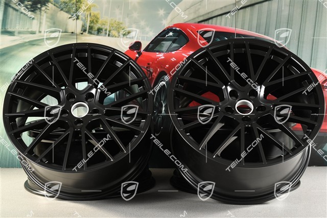 22-inch wheel rim set RS Spyder, 10J x 22 ET48 + 11,5J x 22 ET52, black satin-matt