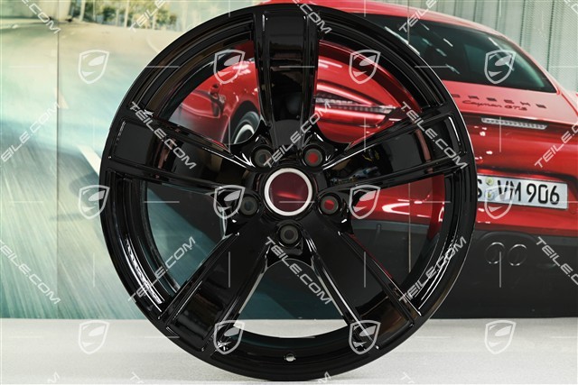 20" Felge Carrera Sport, 10,5J x 20 ET47, schwarz hochglanz