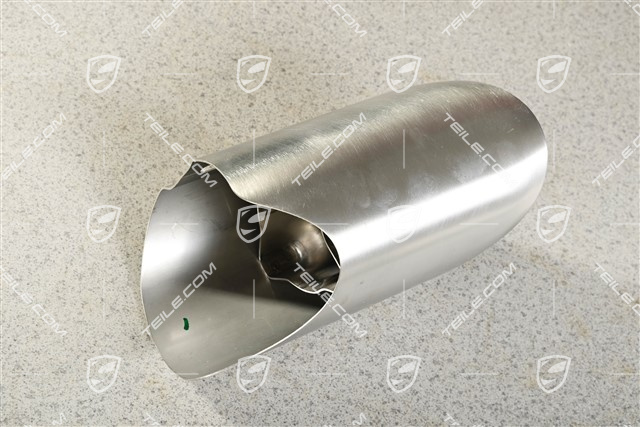 Tailpipe, Panamera Hybrid, silver, L