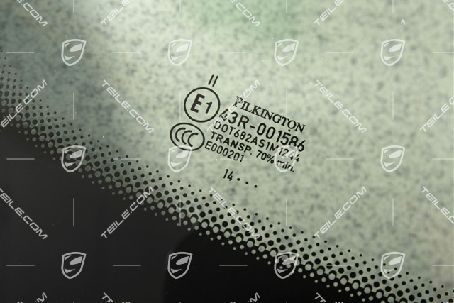 Windscreen, tinted - upper part / strip, Trafic sign recognition, with camera, PDLS