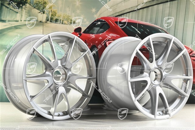 19" GT3RS II 4.0 / GT2RS Felgensatz, GT-Silber, 9J x 19 ET47 + 12J x 19 ET48
