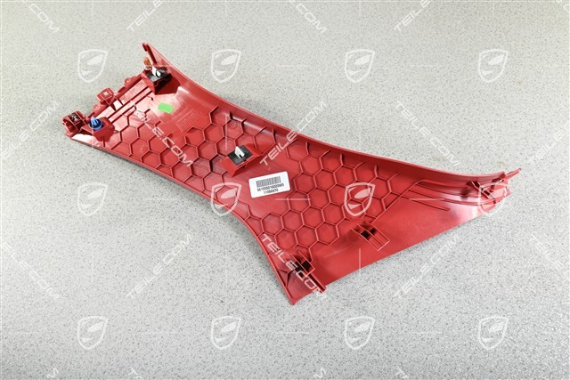 Tapicerka słupka-B, część dolna, czerwona / Carrera Red, R