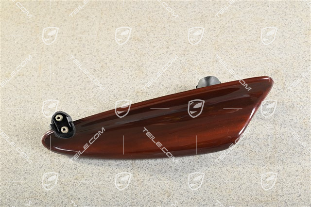 Pokrywa schowka / kieszeni tapicerki drzwi, Drewno ciemne, L