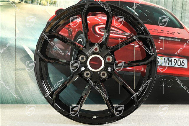 20-inch SPYDER wheel rim, 10,5J x 20 ET47, black high gloss