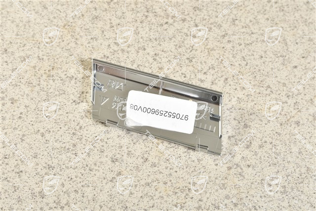 Cup holder cover / Dashboard trim Galvano silver, L