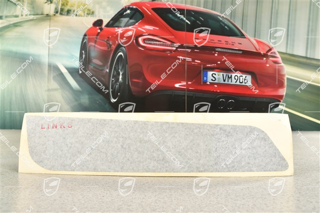 GT3 Dekorfolie / Dekorstreifen, Seitlich, Hinten, Schwarz, L