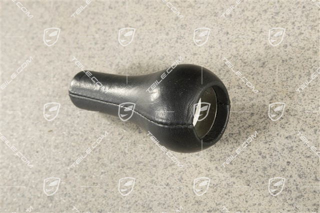 Waehlgriff, Leder, Tiptronic, Schwarz