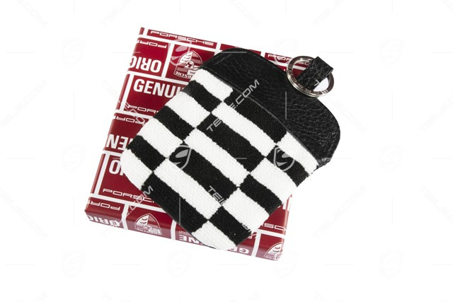 Schlüssel-Etui, Pascha, schwarz/weiss