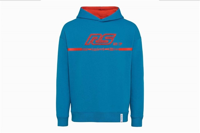 Porsche Men's Hoodie, Blue & Orange - RS 2.7 Collection  XXL