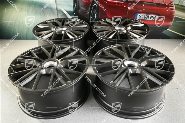 21" Panamera Turbo S wheel rim set, central lock, 9.5J x 21 ET71 + 10.5J x 21 ET71, Turbonite
