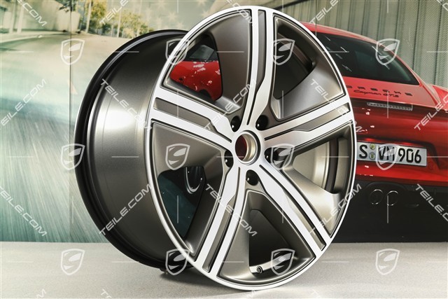 22-inch wheel rim Macan Exclusive Design, 11J x 22 ET47, Turbonite, left