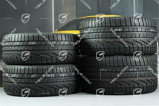20" koła zimowe "Turbo", komplet, felgi 8,5J x 20 ET51 + 11J x 20 ET52 + opony zimowe Pirelli 245/35 R20 + 295/30 R20, z czujnikami ciśnienia