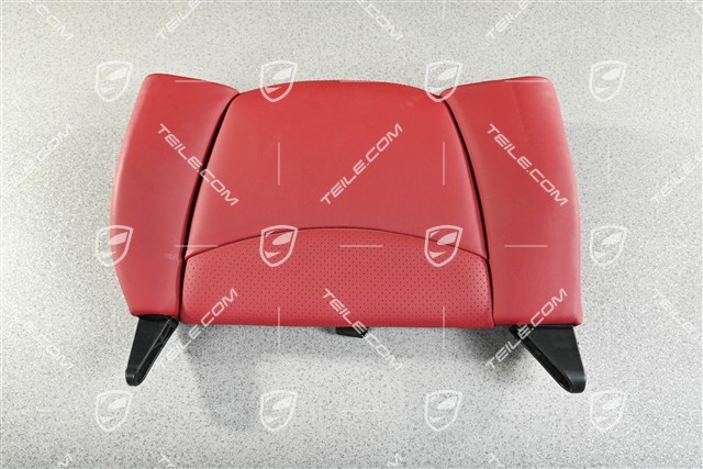 Back seat backrest, Rear, Leather, Boxster red, Coupe/ Targa, R