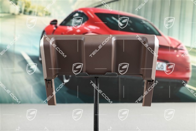 Abdeckung für die mittlere Sitzschiene, Hintersitz, Trüffelbraun