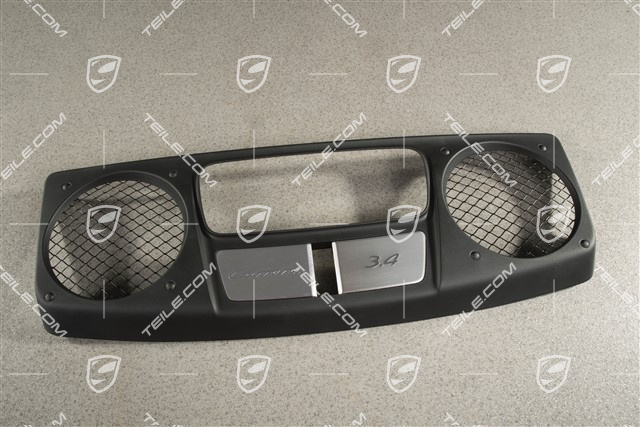 Engine compartment cover, Black, Carrera 3,4