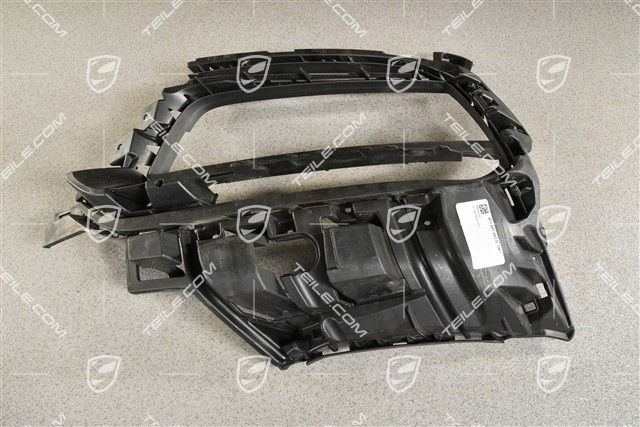 Front bumper side ventilation grille, Black matte, R