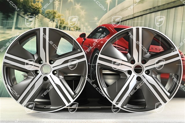 22" felgi Macan Exclusive Design, komplet, 9J x 22 ET29 + 11J x 22 ET47, Turbonit