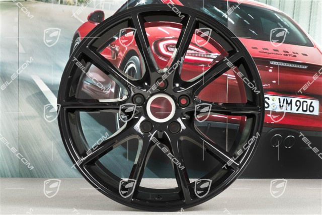 20-inch wheel rim Cayenne Design, 10,5J x 20 ET55, black high gloss