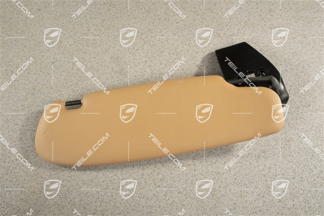 Cabrio, Blenda przeciwsłoneczna, z lusterkiem, beżowa, L