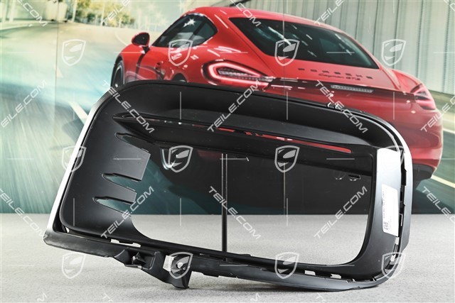 Boczna kratka zderzaka przedniego Sport Design Paket, czarna satyna, L