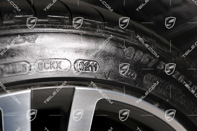 20" komplet kół letnich Turbo II, felgi 9,5 J x 20 ET 65 + 11 J x 20 ET 68 + opony 255/40 ZR 20 + 295/35 ZR20, bez czujników ciśnienia
