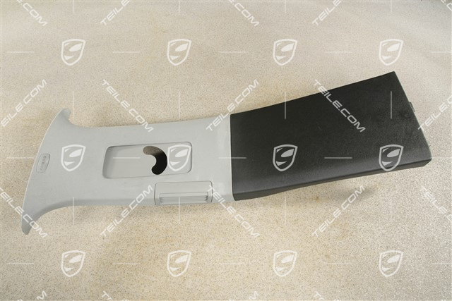 Verkleidung B-Säule, Satinschwarz Stahlgrau, L