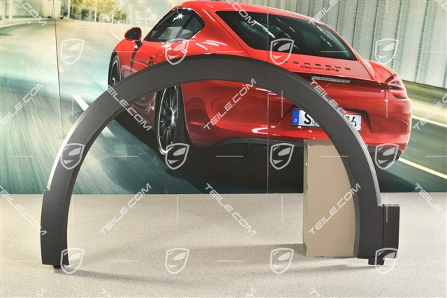 T-Cross, Wide wheel arch cover, front, Black matte, L