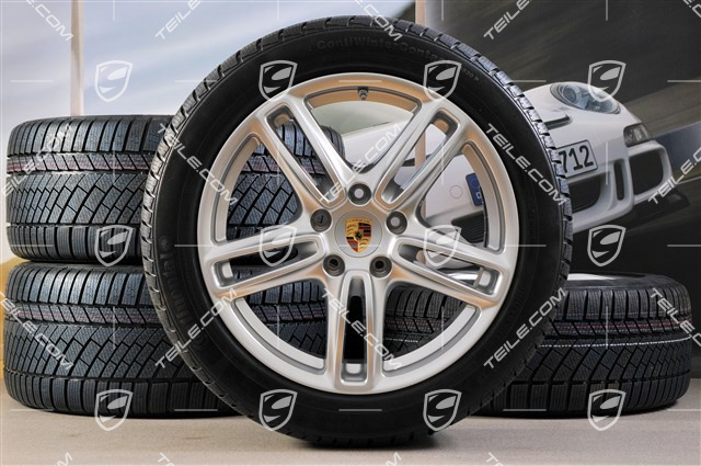 19" Panamera TURBO Winterräder Satz, Felgen 9J x 19 ET 60 + 10J x 19 ET61 + Reifen Continental 255/45 R19+285/40 R19, mit RDK-Sensoren