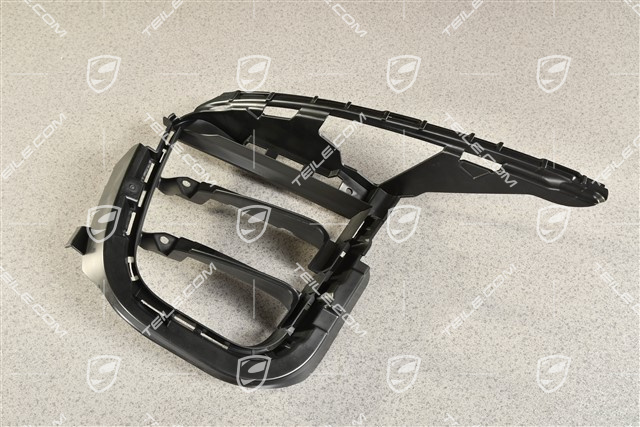 Boczna kratka wentylacyjna zderzaka przedniego, Czarna, R