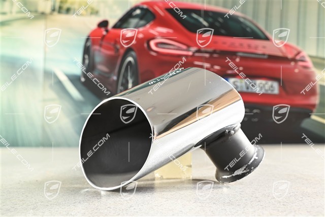 Endrohr, Edelstahl, Exclusive-Paket, L, (mit Kratzern)