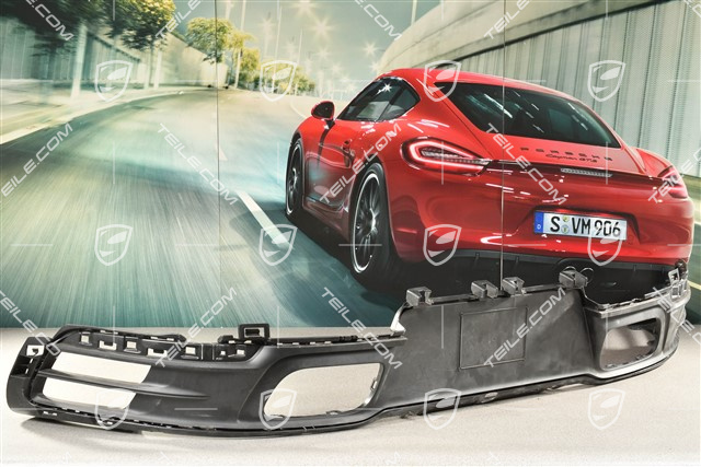 Spoiler dolny tylnego zderzaka / dyfuzor, czarny matt / USA