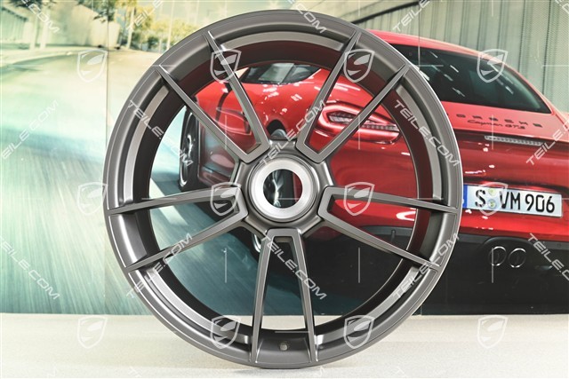 21-inch wheel rim Turbo S, 11J x 21 ET66, Platinum satin matt