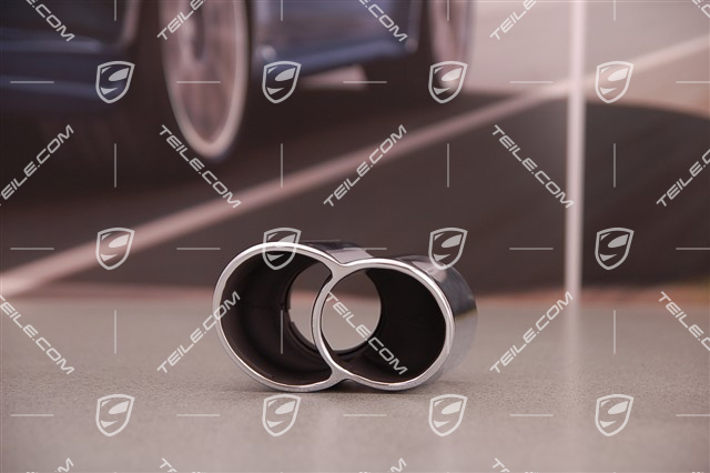 Sports dual tailpipe, 4-Pipe-Look, Turbo / GT2, R