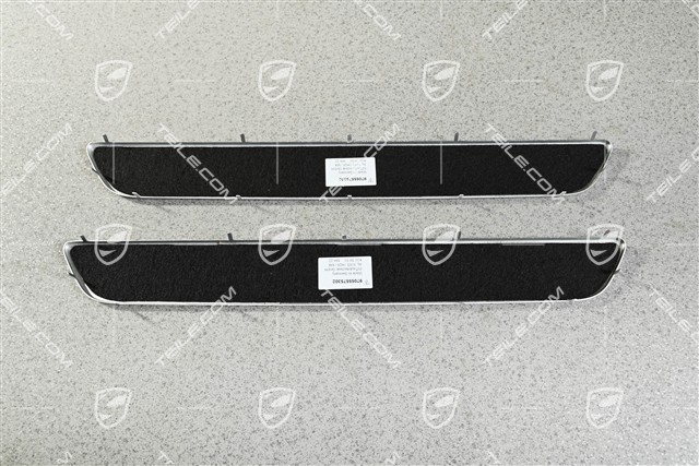 Blende, Einstiegleiste, Vorne, Aluminium-gebürstet, Panamera Turbo, L=R