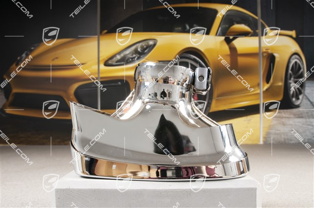 Tailpipe, chrome, Turbo, Facelift 09-, L