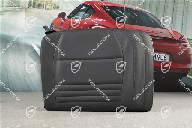 Notsitzrückenlehne / Rücksitz / Rückenlehne, hinten, Kunstleder, schwarz, coupe, R