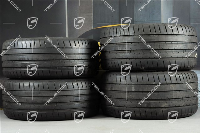 20" Panamera Turbo Sommerräder, Felgen 9,5J x 20 ET71 + 11,5J x 20 ET68 + NEUE Michelin Sommerreifen 275/40 ZR20 + 315/35 ZR20, mit RDK-Sensoren