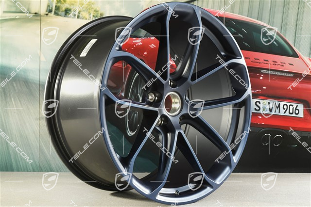 22" GT Felgensatz, Felgen 10,5J x 22 ET49 + 11,5J x 22 ET52, tiefseeblau perleffect
